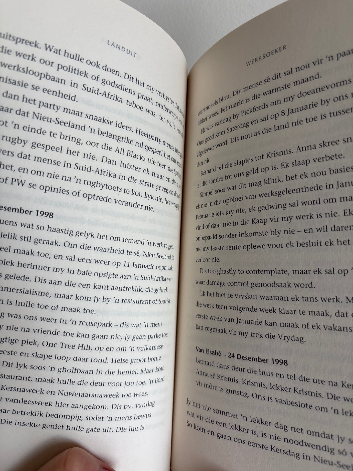 Landuit want jy wil mos