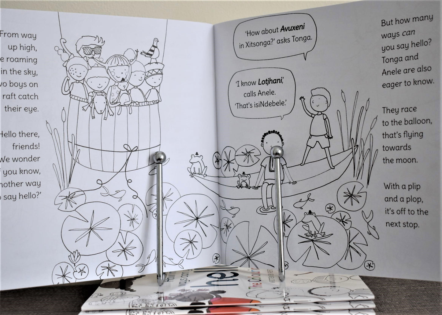 How many ways can you say hello? The Colouring-In Book