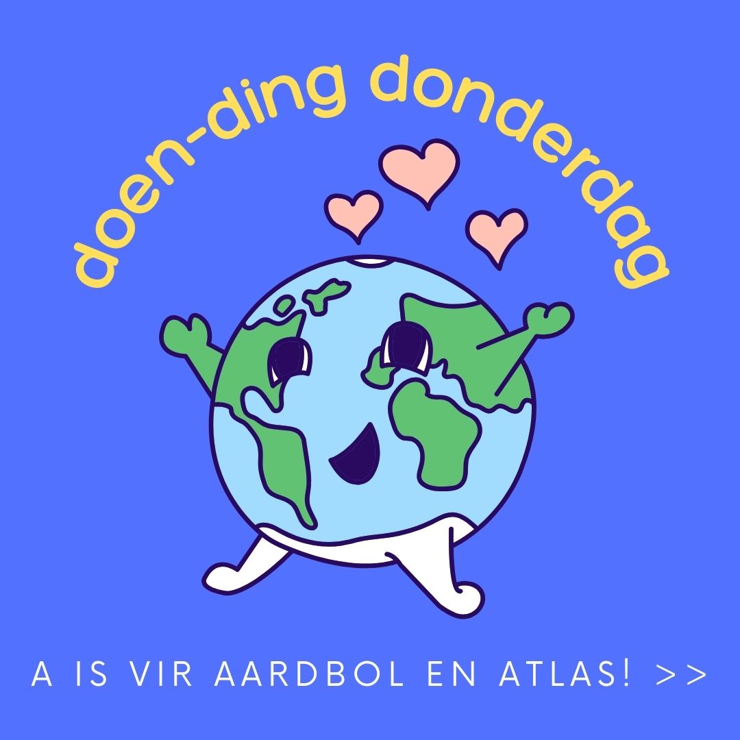 Gebruik 'n Aardbol en 'n Atlas