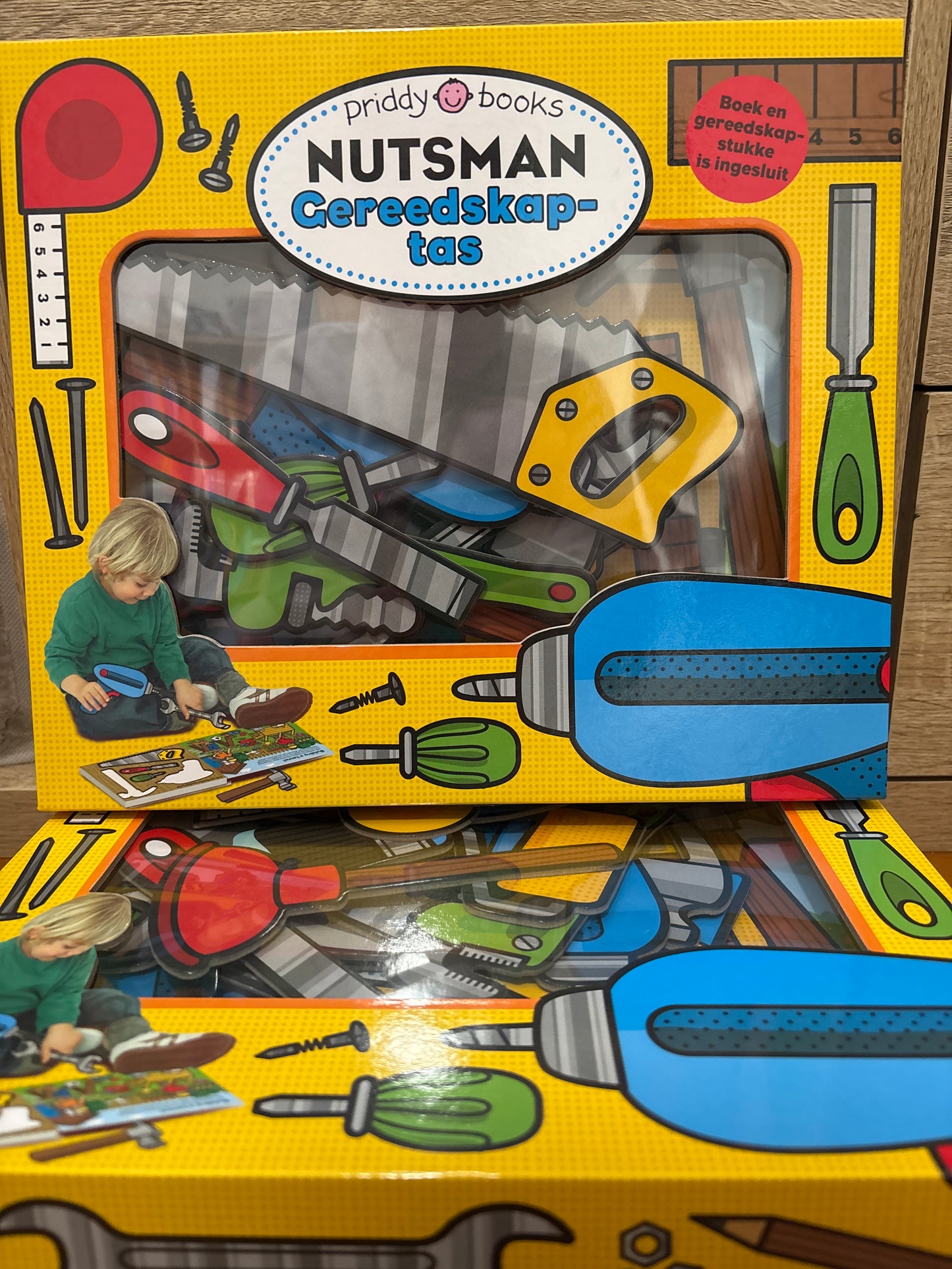 Speel-Speel Nutsman Gereedskaptas (boek en bykomstighede)