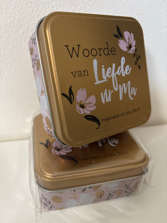 Woorde van Liefde vir Ma - blikkie met 100 inspirende verse uit die Skrif