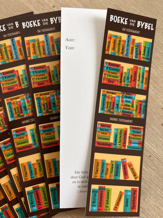 Boeke van die Bybel boekmerk