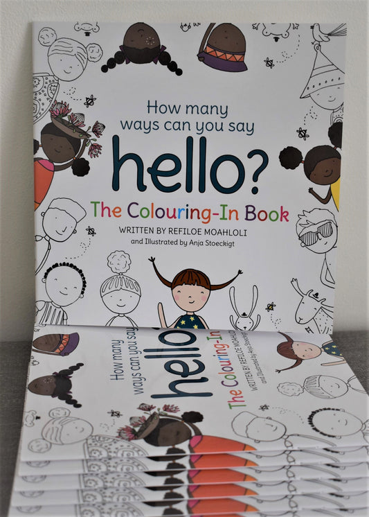 How many ways can you say hello? The Colouring-In Book
